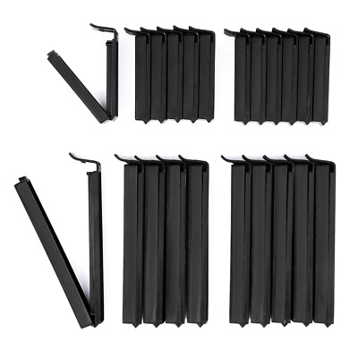 Vaily Tütenclips Verschlussclips Set Schwarz für Tüten, Beutel und Gefrierbeutel