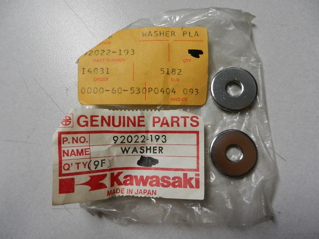 NOS Kawasaki Plain Washers 1972 H1 1972 & 74-75 H2 87-90 ZX750