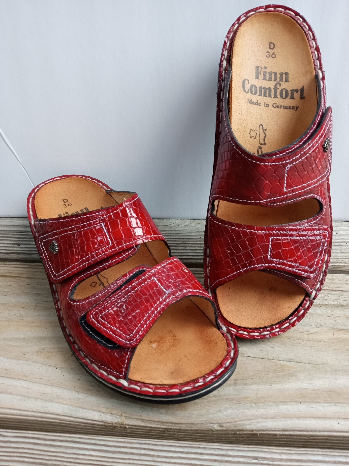 Finn Comfort Sandals Red Moc Jamaica Cro Size 36 US Women's 5.5 Made in  Germany | eBay