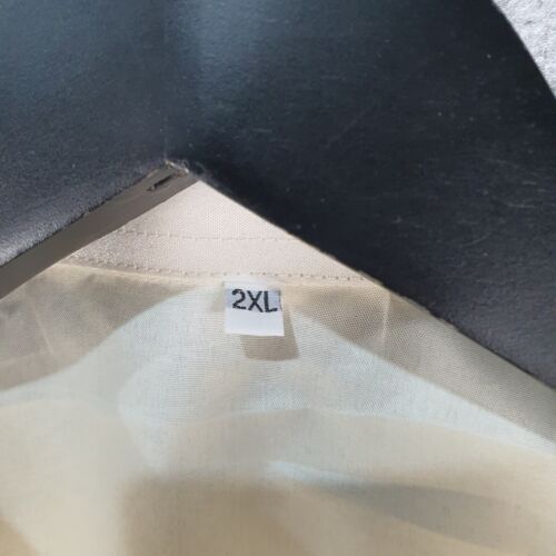 Barong Tagalog Shirt Large Beige Cream Long Sleeve Double Collared NEW 9020 - Bild 2 von 11