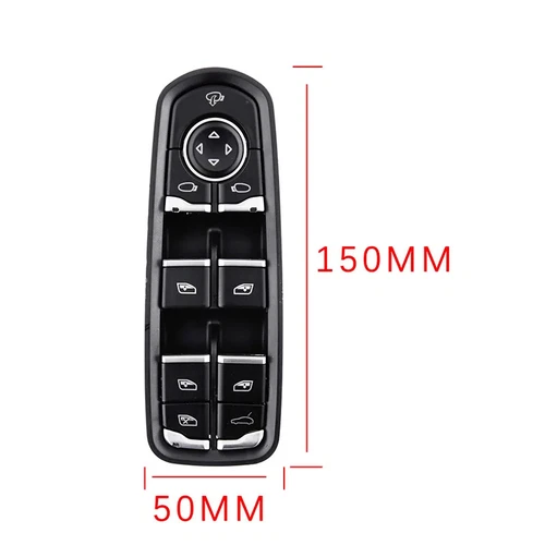 Window Switch For 2011-14 Porsche Cayenne Panamera Macan Front Driver Side Black - Picture 3 of 12