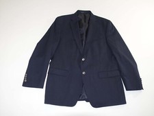 Michael Kors Men's Blazer Size 42 Regular Navy Blue Wool Metal Buttons Jacket R