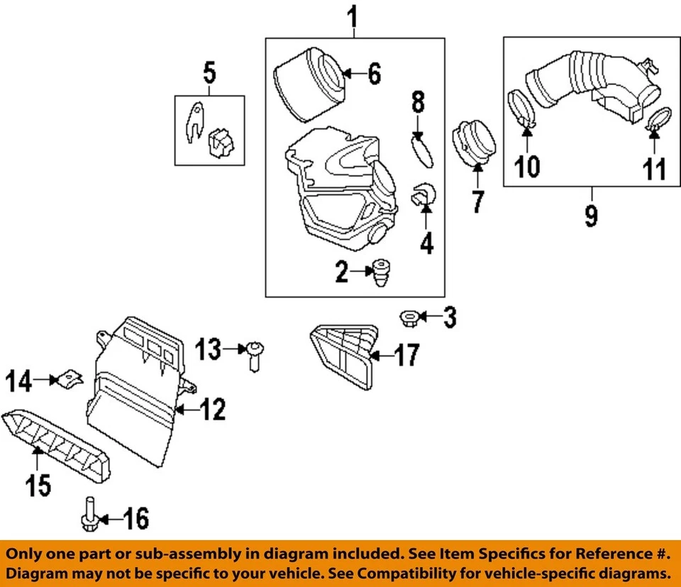 Conjunto de filtro de aire usado se adapta a: Audi SQ5 3.0 2016 grado A Foto 3 de 4