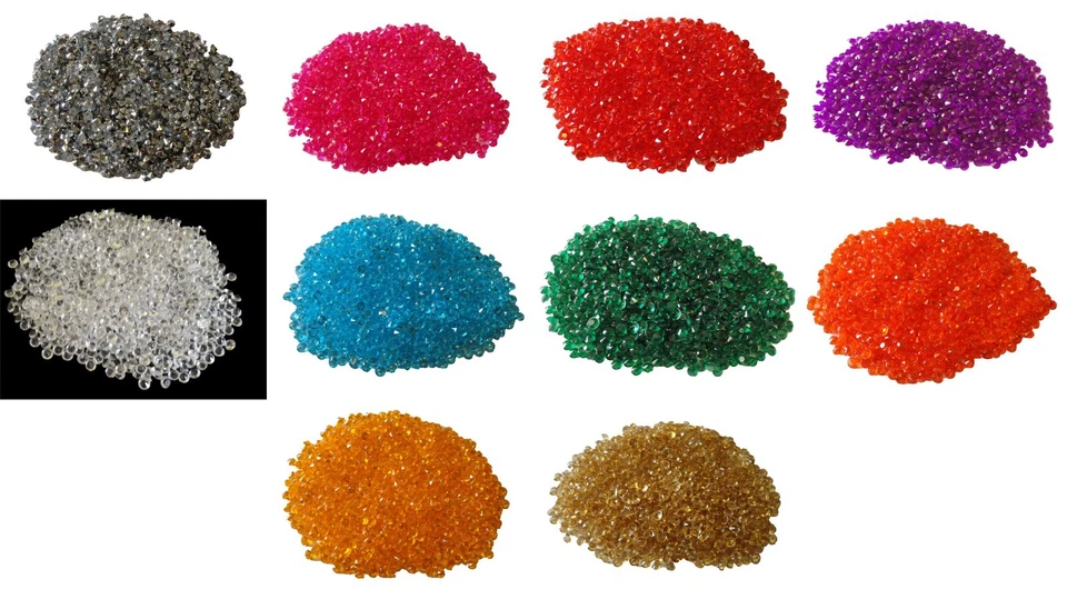 LOT 22grs DIAMANTS PVC 4mm DÉCORATION DE TABLE toutes occasions environ 1000pcs - Photo 1/1