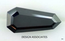 HEMATITE FACETED 26 X 12 MM SHIELD CUT OUTSTANDING COLOR LOT 181185