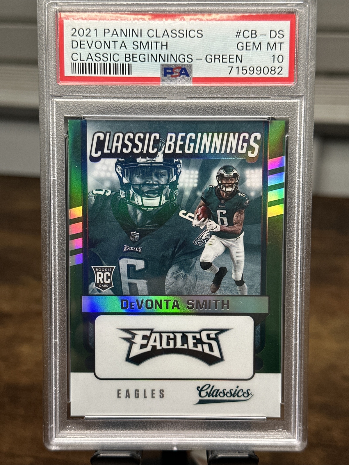 DeVonta Smith Panini Classics Classic Beginnings #CBDS Green