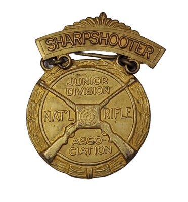 Jnra Rifle Ranks Vintage Medal: Sharpshooter Junior Division - Nat'l - Rifle ...