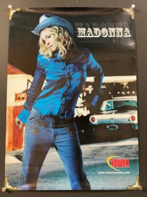 Madonna Tower Records Original Promotional Poster - 2000
