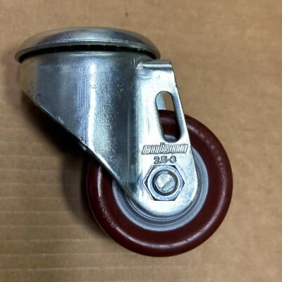 Colson 2-1/2" X 1-1/4" NonMarking Polyurethane Hi-Tech Swivel Caster Hollow Stem