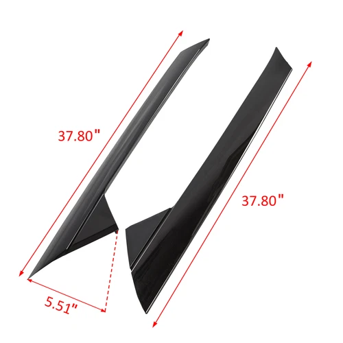 For 2011-2019 Ford Explorer Left & Right Side Windshield A-Pillar Molding Trim - Picture 14 of 23