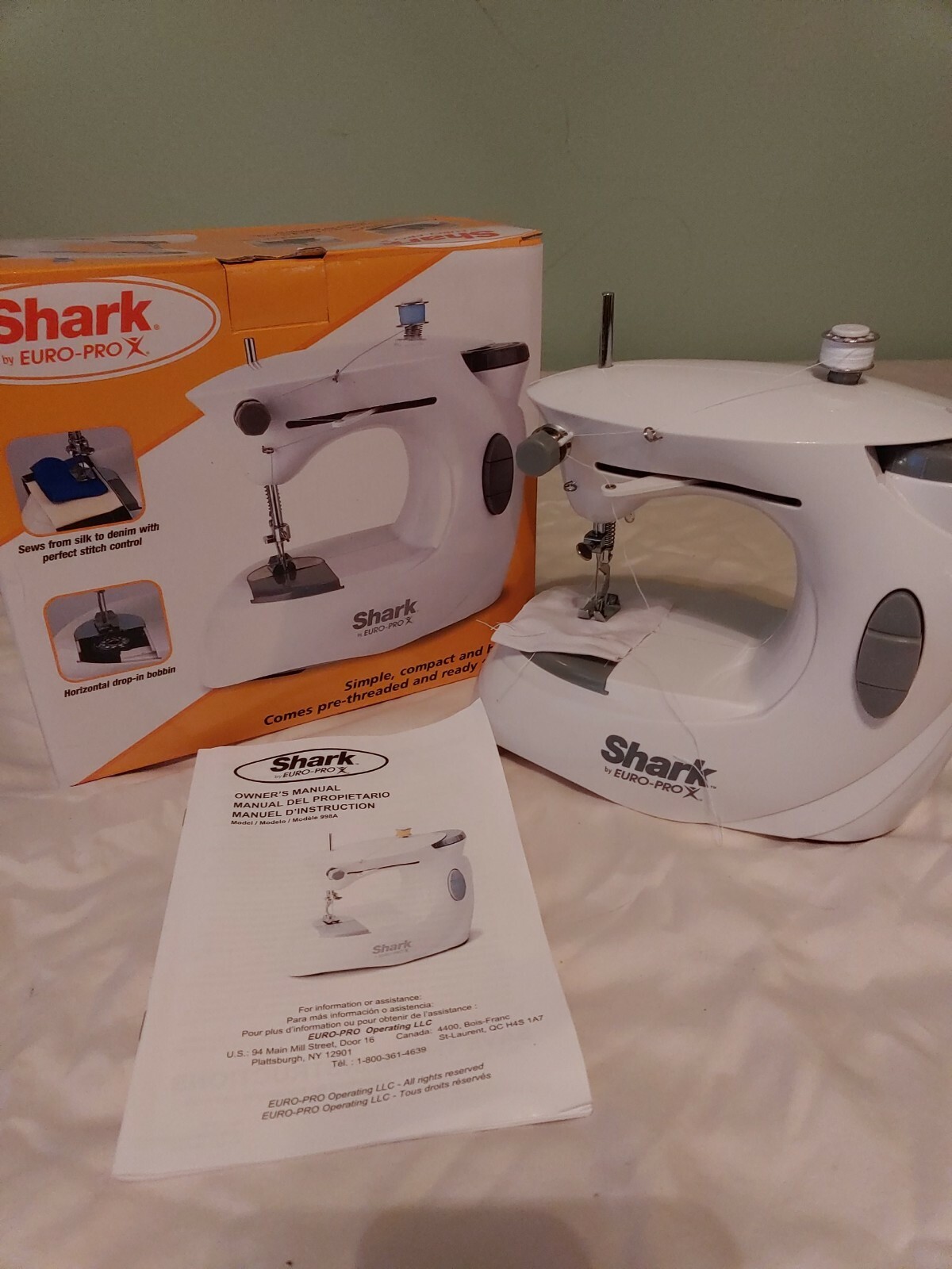 Shark Euro Pro X 998a Portable Sewing Machine Sew For Sale Online Ebay