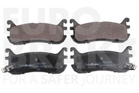 Eurobrake BremsbeläGe BremsklöTze FüR Mazda MX-5 Ii Nb 1.6 16V 1.8 Na 5502223235