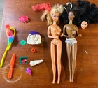 Vintage Lot BARBIE DOLL AND THE ROCKERS DEE DEE 1986 Accessories Head