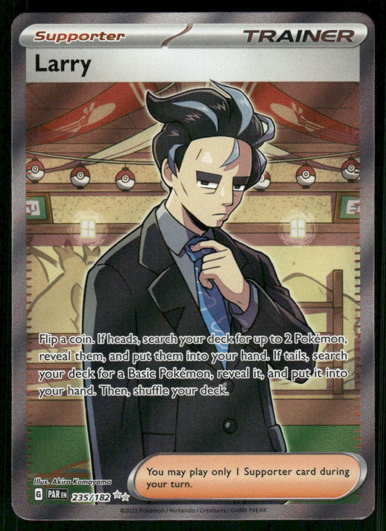 Larry - 235/182 Ultra Rare Holo NM Pokemon SV04: Paradox Rift