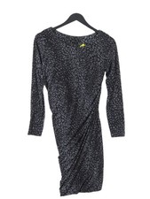 Mango A-Line Midi Dress S in Grey