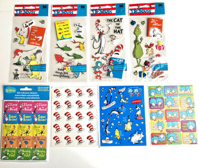 Jolee's & More Dr. Seuss Stickers, You Pick, Some RARE!