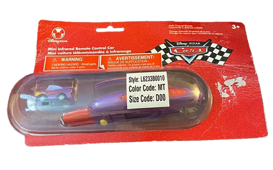 Disney Pixar Cars Mini Infrared Remote Control Car Ramone Purple Impala New - Image 2 of 4