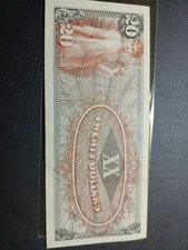 Series 661 Military Pay Certificate  B Block .  $20 Note , Crisp And...
