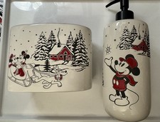 disney mickey and minnie mouse christmas bathroom Pump  toothbrush holder
