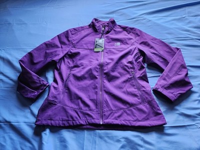 KARRIMOR WOMEN'S RIDGE SOFTSHELL FLEECE LINED JACKET PURPLE SIZE 14 NWT