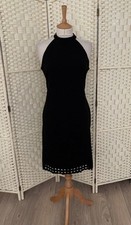 Sheilay Black Sleeveless Stretch Evening Dress Size Medium 10-12