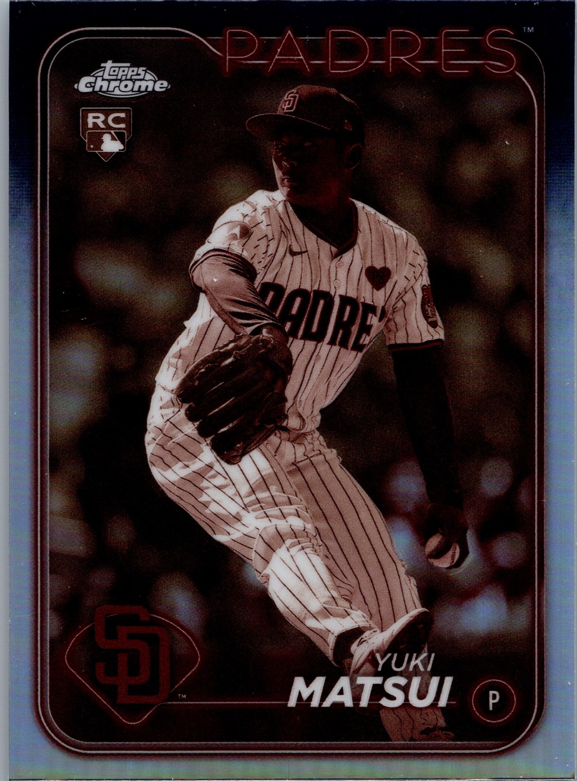 2024 Topps Chrome #116 Yuki Matsui Sepia Refractors San Diego Padres Rookie