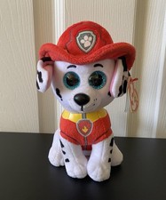 NWT Ty Beanie Boos Paw Patrol Marshall Dalmatian Puppy Dog Stuffed Animal Plush
