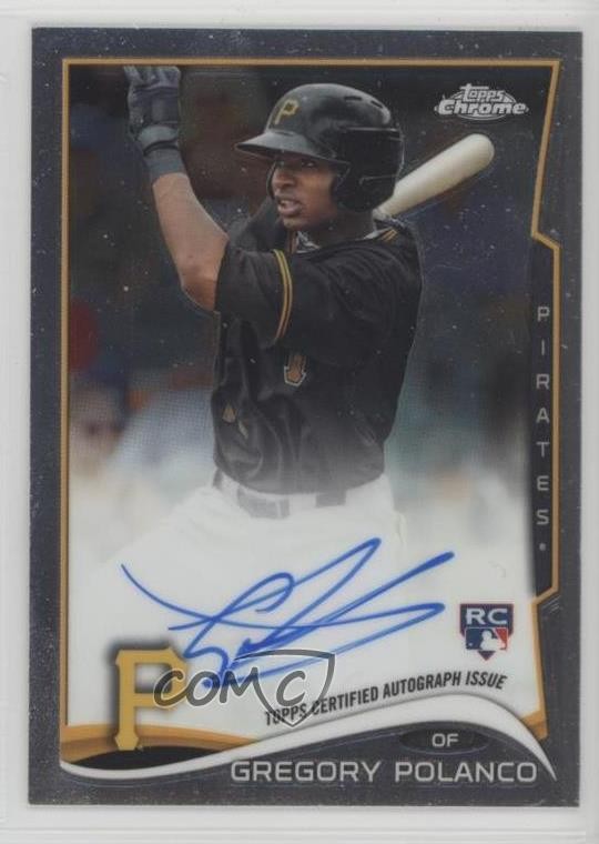 2014 Topps Chrome Rookie Auto Gregory Polanco #GP Auto w5b
