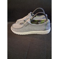 Hey Dude Wendy Stretch Pearl River Grey Slip On Loafers Shoes 40081-1IB Womens 8