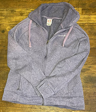 Avalanche Women s Fleece Full Zip Jacket Pockets Stretch Stand Collar Gray M