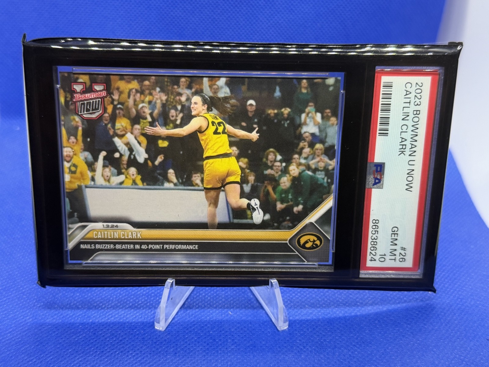 2023-24 Bowman U Now - Caitlin Clark #26 /4280 (RC) PSA 10