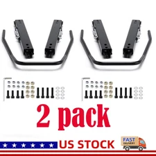 Universal Dual Lock Design Car Racing Seat Base Slider Rail Bracket Bucket Black