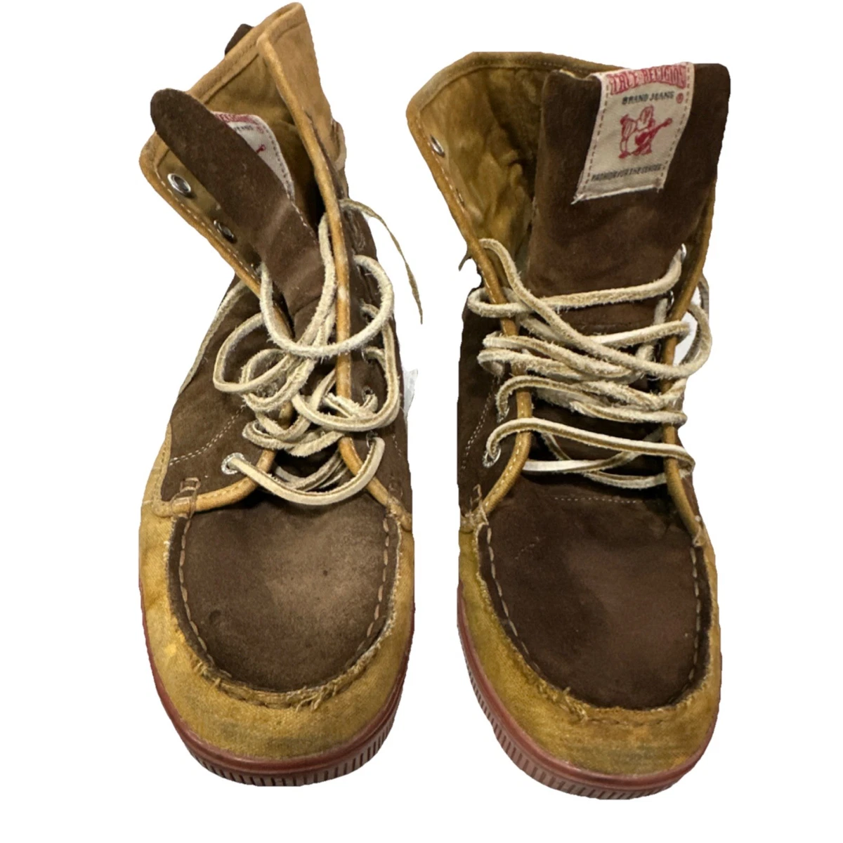 True Religion Khaki Suede Leather Lace Up Chukka Ankle Boots OUR LEGACY Beige suede chukka boots | TheDoubleF main image 3