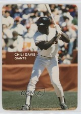 1985 Mother's Cookies San Francisco Giants Stadium Giveaway Chili Davis #2 0b0