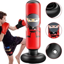 Standboxsack Ninja Boxsack Stehend Aufblasbarer Punchingball Boxen für Kinder