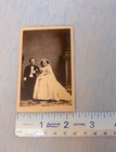 Estate Real Photo TOM THUMB Chas Stratton Lavinia Warren WEDDING gown / tails — photo 2