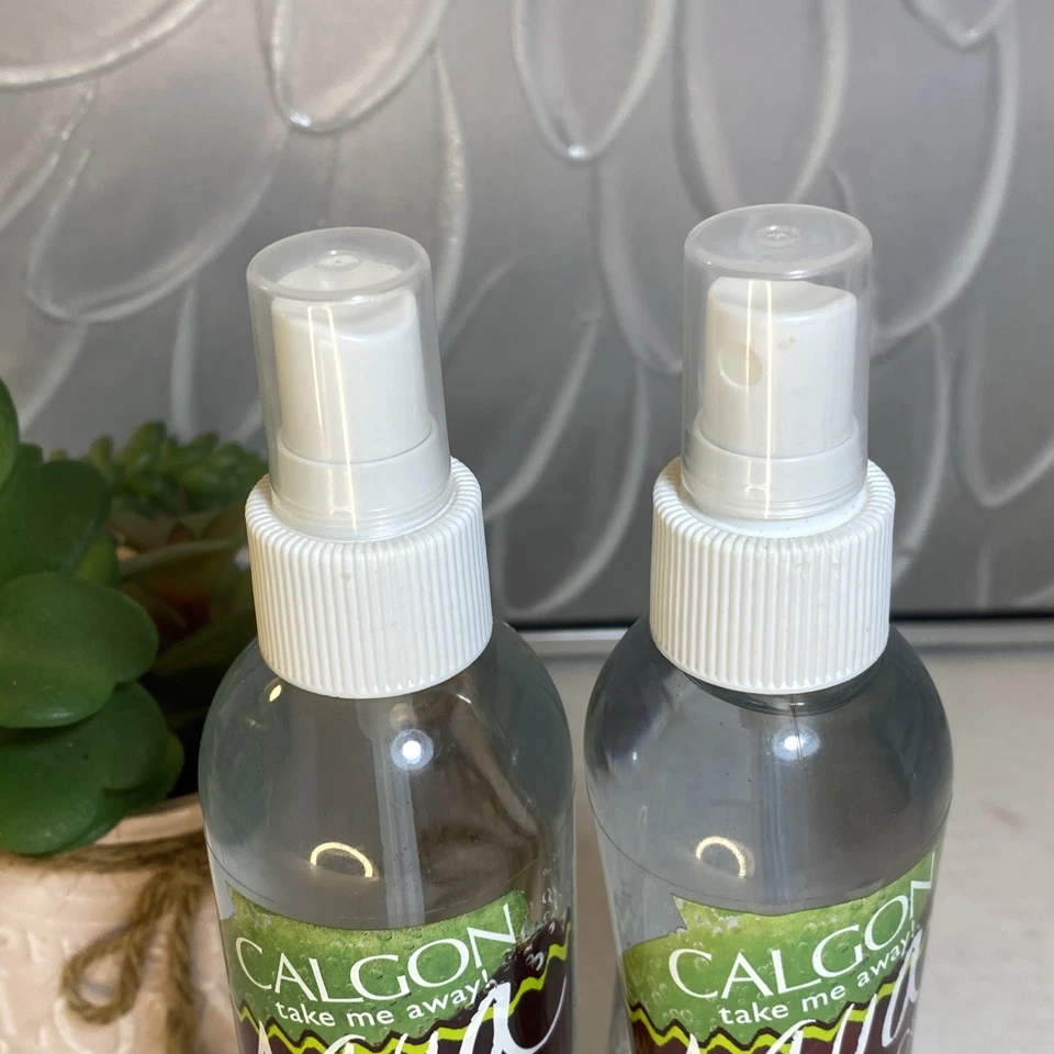 (2) Spray de niebla corporal vintage CALGON Take Me Away CHERRY APPLE 8 OZ de colección Foto 2 de 4