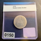 1876 seated liberty quarter