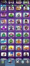 CR/LVL 78 ( 23 CARD 16 LV MAX  42 CARD 15 LV ) 13K TROPHY |274 EMOTE & 22 TOWER