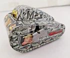 Rare Vintage 1962 Japan Marx Flintstones Turnover Tank Windup Tin Toy Works Fred