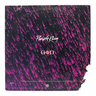Prince Purple Rain PROMO MAXI SINGLE 12 Inch Purple Vinyl Warner