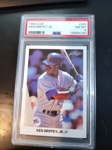 1990 Leaf Ken Griffey Jr #245 PSA 8 Brand New Slab