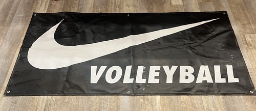 Nike Large Volleyball Banner- 71 " Wide By 36 "Tall Preowned Very Good Condition