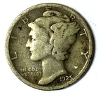 1925 D 10c Mercury Silver Dime Rare Ten Cents Denver