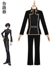 Code Geass Lelouch Cosplay Costume School Uniform #