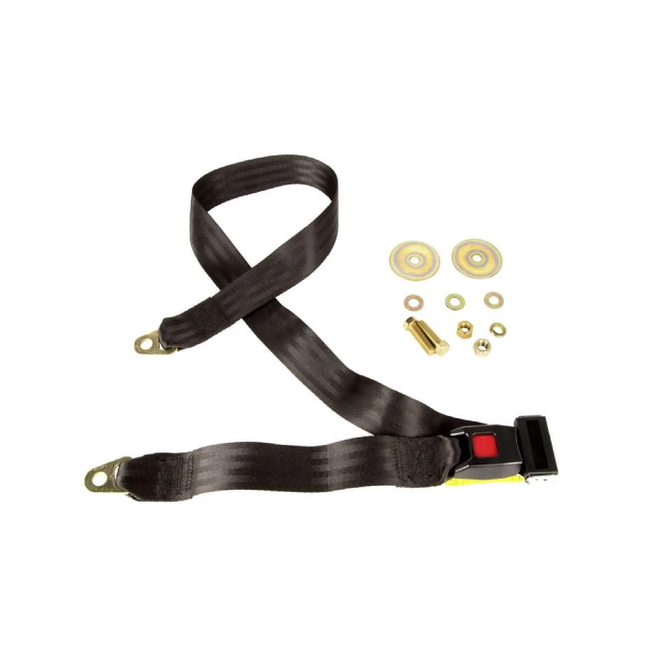 Omix-ADA Black 60" Front or Rear Lap Seat Belt for Jeep CJ3 CJ5 CJ6 Scrambler - Image 3 of 4