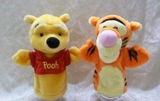 Walt Disney's Winnie The Pooh  Tigger Plush Hand Puppet Toy Set Mattel Brand