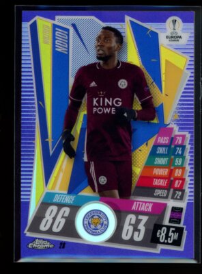 2020-21 Topps Chrome Match Attax UEFA #28 Wilfred Ndidi Purple /299