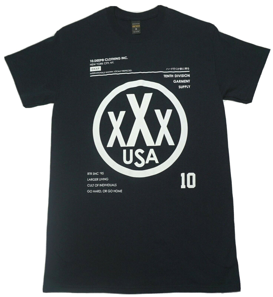 10 DEEP Clothing Men Small XXX USA 100% Cotton T-Shirt Made in USA | eBay