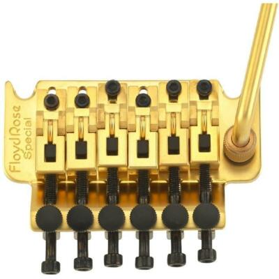 Floyd Rose FRTS3000SR2 Special Tremolo Bridge System with R2 Nut, Satin Gold